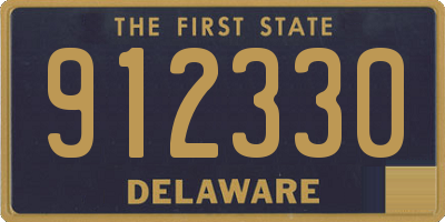 DE license plate 912330