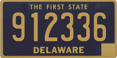 DE license plate 912336
