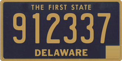 DE license plate 912337