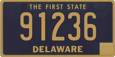 DE license plate 91236