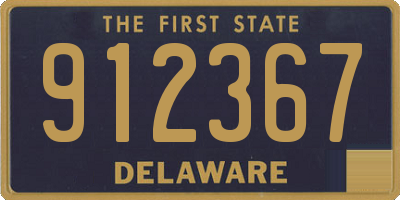 DE license plate 912367