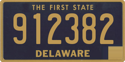 DE license plate 912382