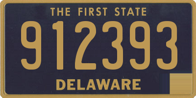 DE license plate 912393