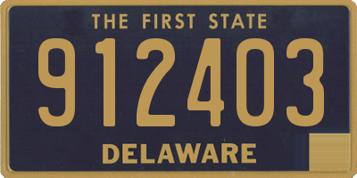 DE license plate 912403
