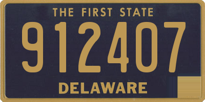 DE license plate 912407