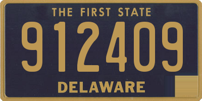 DE license plate 912409