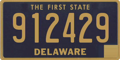 DE license plate 912429