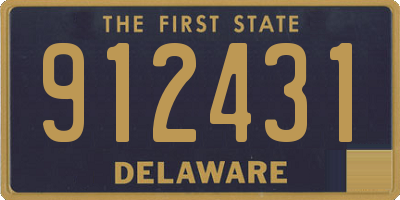DE license plate 912431