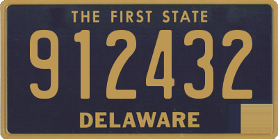 DE license plate 912432