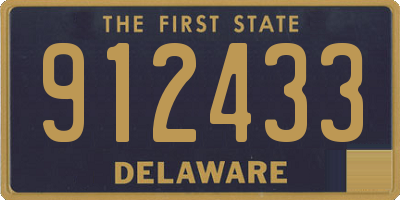 DE license plate 912433