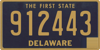 DE license plate 912443