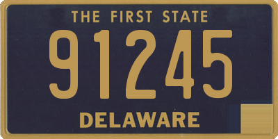 DE license plate 91245