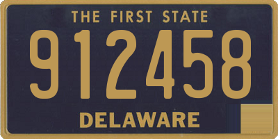DE license plate 912458