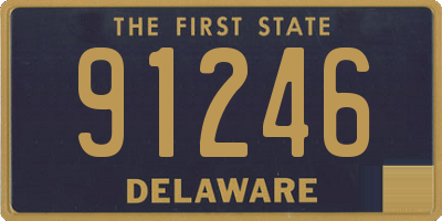 DE license plate 91246