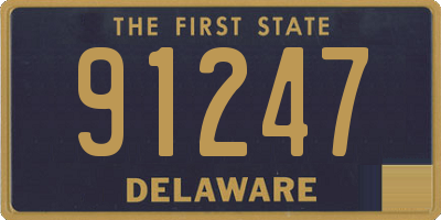 DE license plate 91247
