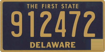 DE license plate 912472