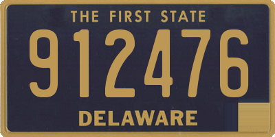 DE license plate 912476