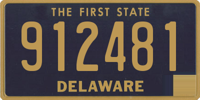 DE license plate 912481