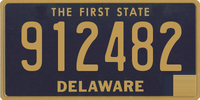 DE license plate 912482