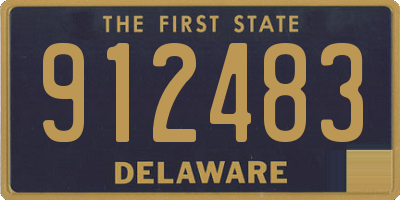 DE license plate 912483