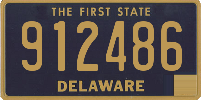DE license plate 912486