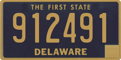 DE license plate 912491