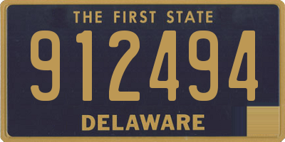 DE license plate 912494