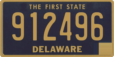 DE license plate 912496