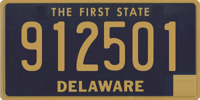 DE license plate 912501