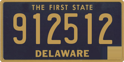 DE license plate 912512