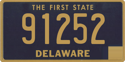 DE license plate 91252