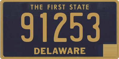 DE license plate 91253