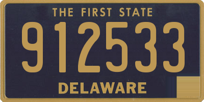 DE license plate 912533