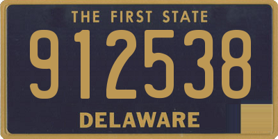 DE license plate 912538