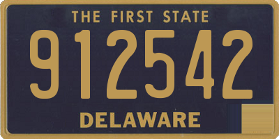 DE license plate 912542