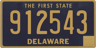DE license plate 912543