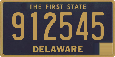 DE license plate 912545