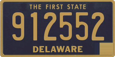 DE license plate 912552
