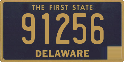 DE license plate 91256