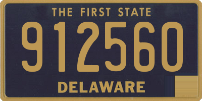 DE license plate 912560