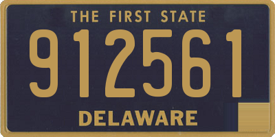 DE license plate 912561