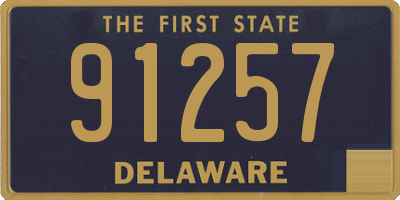 DE license plate 91257