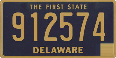 DE license plate 912574