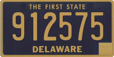 DE license plate 912575