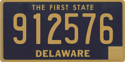 DE license plate 912576