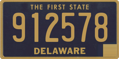 DE license plate 912578