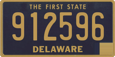 DE license plate 912596