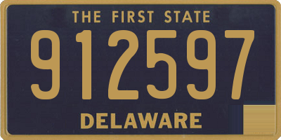 DE license plate 912597