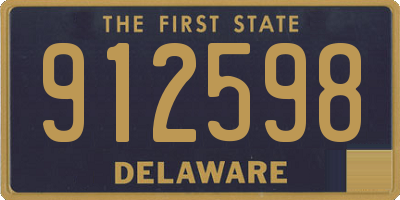 DE license plate 912598