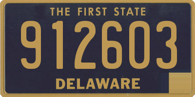 DE license plate 912603